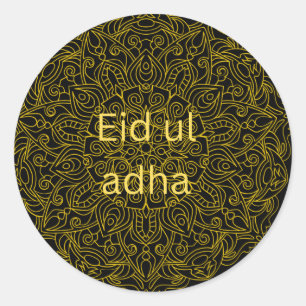 Pegatina Redonda "Eid ul Adha Islamic Mandala Classic Round Pegatin