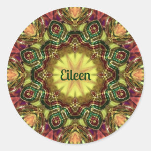 PEGATINA REDONDA EILEEN ~ NAVIDADES KALEIDOSCOPE ~