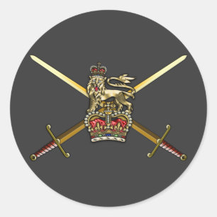 Pegatina Redonda Ejército Británico