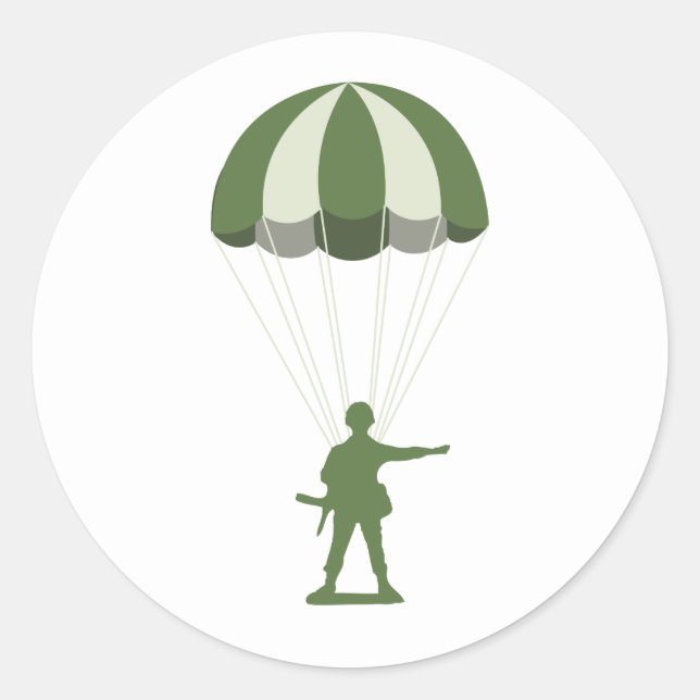 Pegatina Redonda Ejército Paracaidista (Anverso)