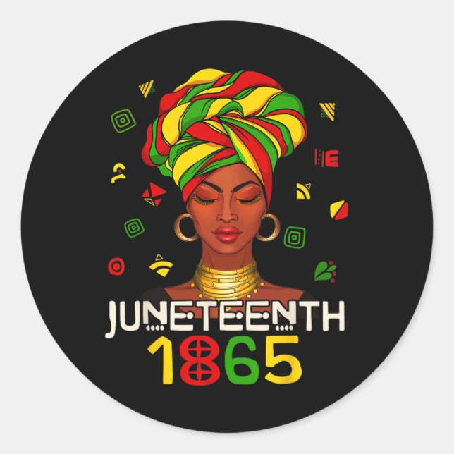 Pegatina Redonda El 11 de junio se celebró el Día de la Libertad en (Anverso)