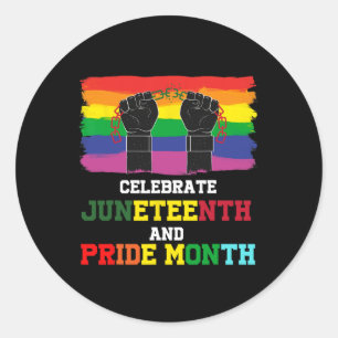 Pegatina Redonda El 11 De Junio Y El Mes Del Orgullo Gay Celebran B
