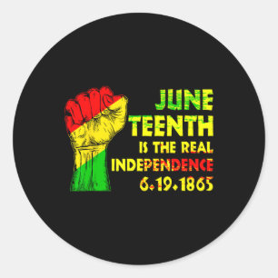 Pegatina Redonda El 18 De Junio Es Liberado El Real Día De La Indep