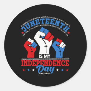 Pegatina Redonda El 18 De Junio Es Mi Día De La Independencia Desde