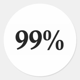 Pegatina Redonda El 99%