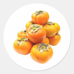 Pegatina Redonda El abundante Persimmon