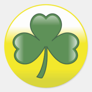 Pegatina Redonda El amante del Día de San Patricio
