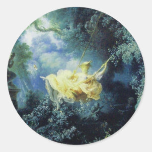 Pegatina Redonda EL amarillo azul verde giratorio