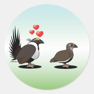 Pegatina Redonda El amor de la banda sabia