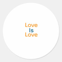 El amor es amor naranja azul orgullo colorido LGBT