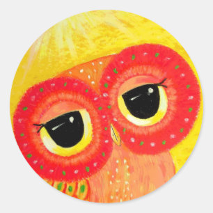 Pegatina Redonda El amor es como The Sun