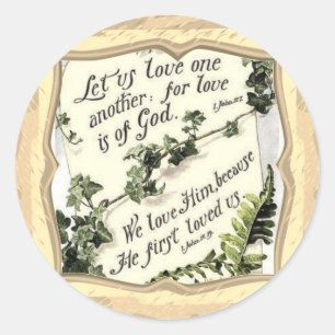Pegatina Redonda El Amor Es De Dios
