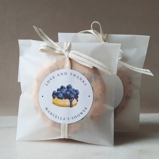 Pegatina Redonda El amor es dulce (Cheesecake) ducha de novia (Subido por el creador)