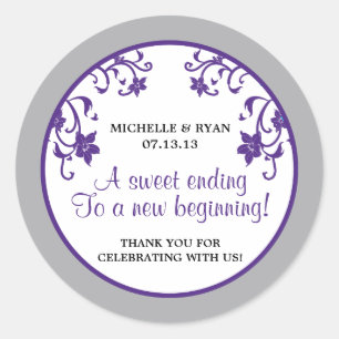 Pegatina Redonda El amor es dulce - Flores