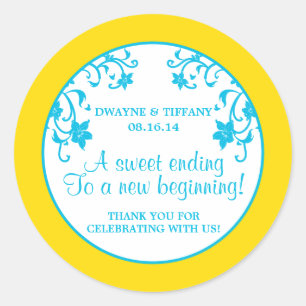 Pegatina Redonda El amor es dulce - Flores