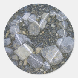 Pegatina Redonda El amor es sólido rock