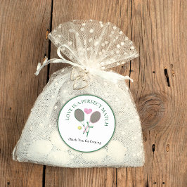 Pegatina Redonda El amor es una pareja perfecta Favor para la fiest