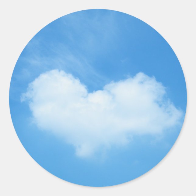 Pegatina Redonda ¡El amor está en el aire (Anverso)