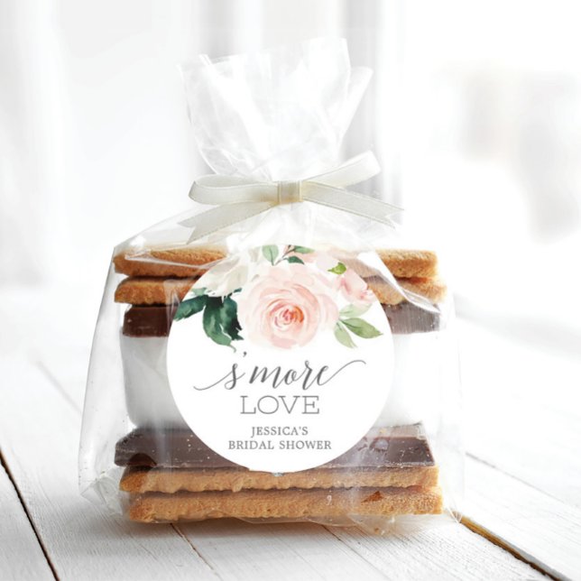 Pegatina Redonda El Amor Más De Los Blooms De Blushing - Pegatinas  (Subido por el creador)