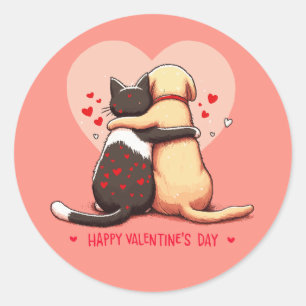 Pegatina Redonda El amor no conoce límites