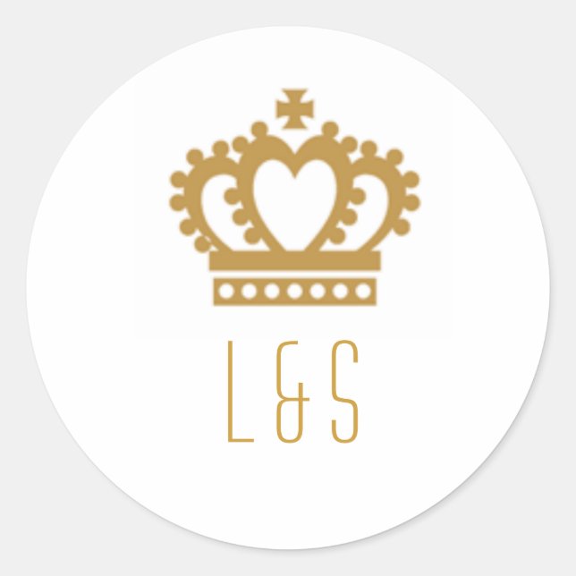 Pegatina Redonda El amor real (Anverso)