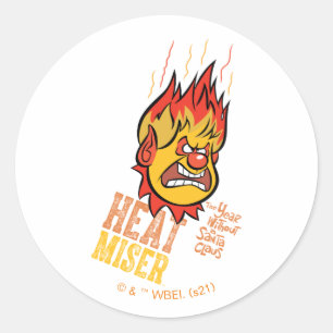 Pegatina Redonda EL AÑO SIN UN SANTA CLAUS™ Fuming Heat Miser