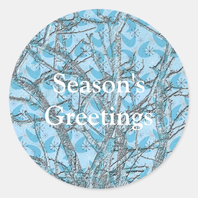 PEGATINA REDONDA EL ÁRBOL NAVIDAD (Anverso)