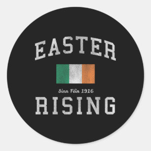 Pegatina Redonda El ascenso de la Pascua Sinn Fein 1916