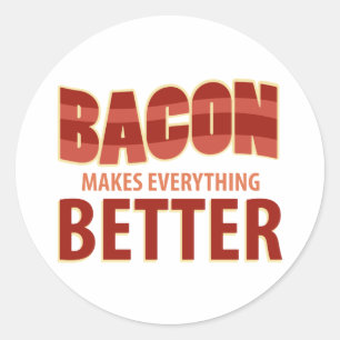 Pegatina Redonda El Bacon Hace Todo Mejor
