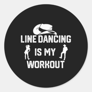 Pegatina Redonda El Baile De Líneas Es Mi Trabajo