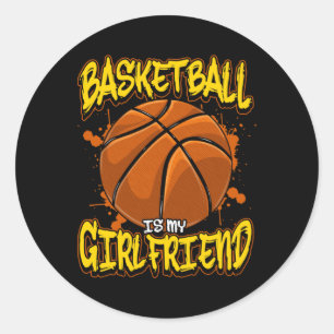 Pegatina Redonda El Baloncesto Es Mi Novia Famosa Futbolista