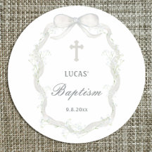 El bautismo de aliento del bebé de la cinta blanca