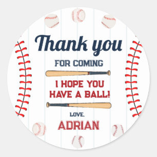 Pegatina Redonda El beisbol Rookie del año Favor