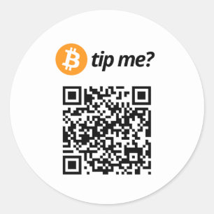 Pegatina Redonda ¿El Bitcoin me trae?