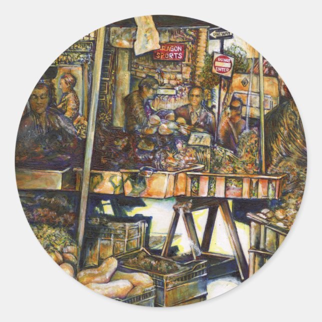 Pegatina Redonda El brillo de la creatividad (Anverso)