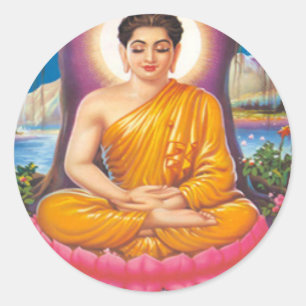 Pegatina Redonda El Buda