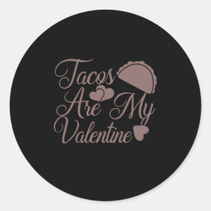 Pegatina Redonda El Café Art Facos Es Mi San Valentín