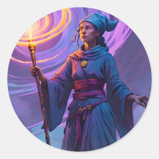 Pegatina Redonda El Camino Arcano -  (Anverso)