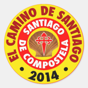 Pegatina Redonda El Camino de Santiago 2014