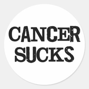 Pegatina Redonda El cáncer chupa