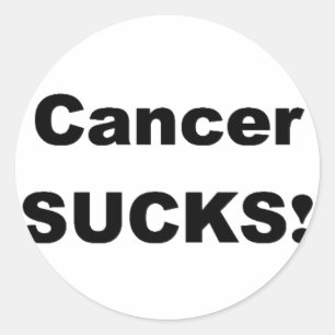Pegatina Redonda El cáncer chupa