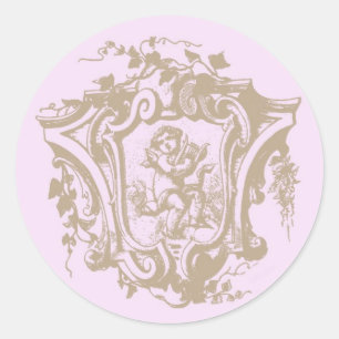 Pegatina Redonda El canto del ángel ~