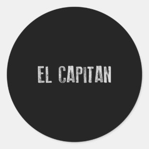Pegatina Redonda El capitán de navegación de Catan