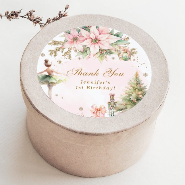 Pegatina Redonda El Cascanueces Invierno Onederland Gracias (Subido por el creador)