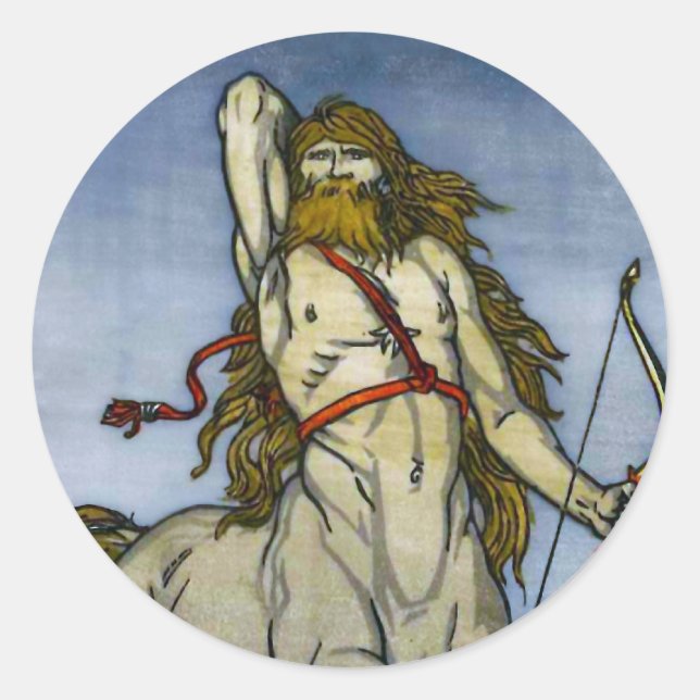 Pegatina Redonda El Centaur (Anverso)