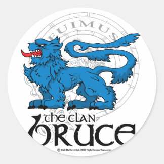 Pegatina Redonda El Clan Bruce