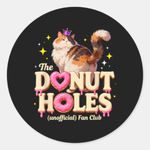 Pegatina Redonda El Club de Fans No Oficial de Donut Holes Chiste d