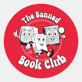 Pegatina Redonda El Club del Libro Prohibido