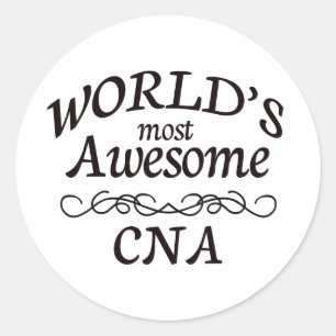 Pegatina Redonda El CNA más asombroso del mundo