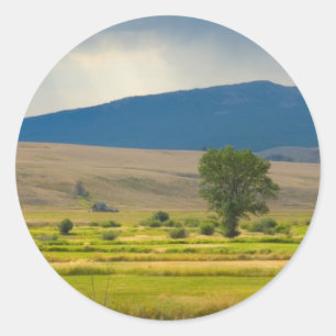 Pegatina Redonda El condado de Granite Montana